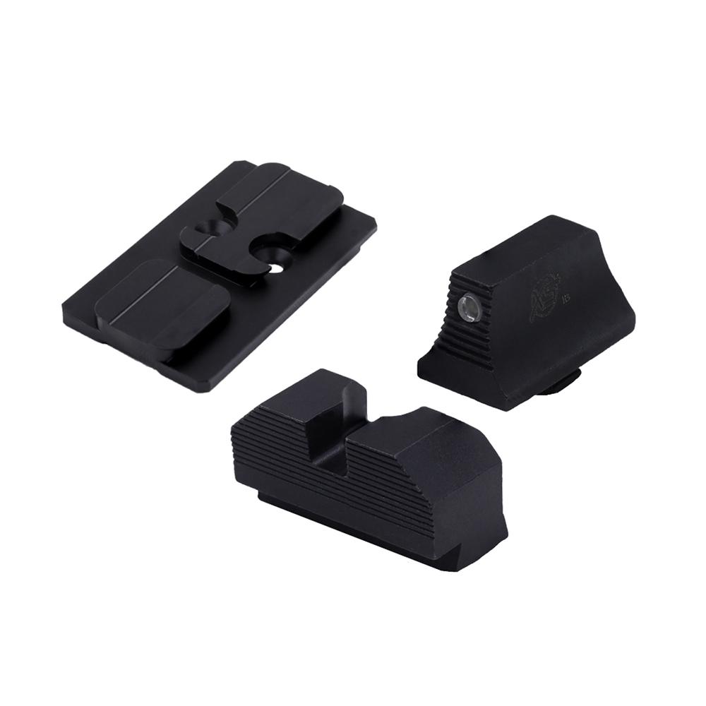 XS Sights Glock MOS Optic Mount Bundle for Glock ACRO Tritium Black