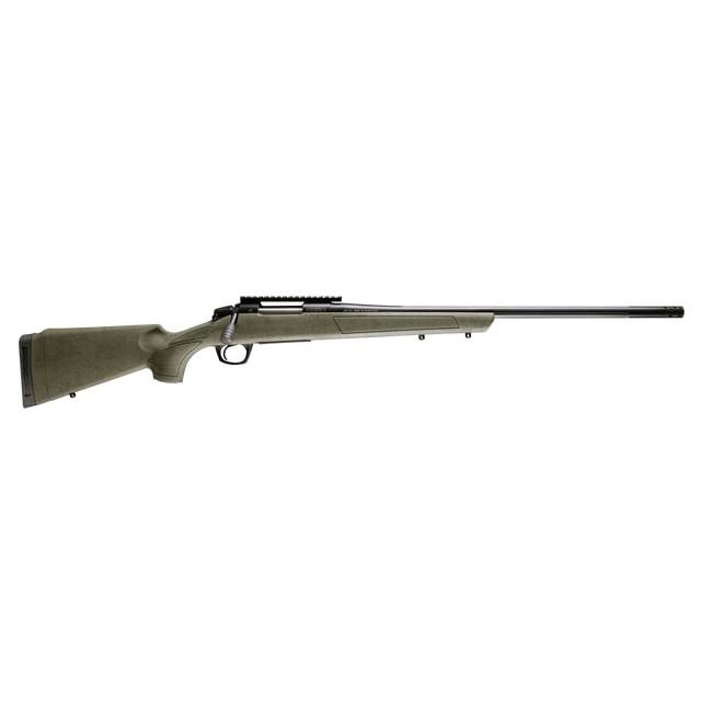 CVA Cascade XT Rifle 35 Whelen 3rd Capacity 24" Threaded Cerakote Black Barrel OD Green/Black Web Stock Pic Rail