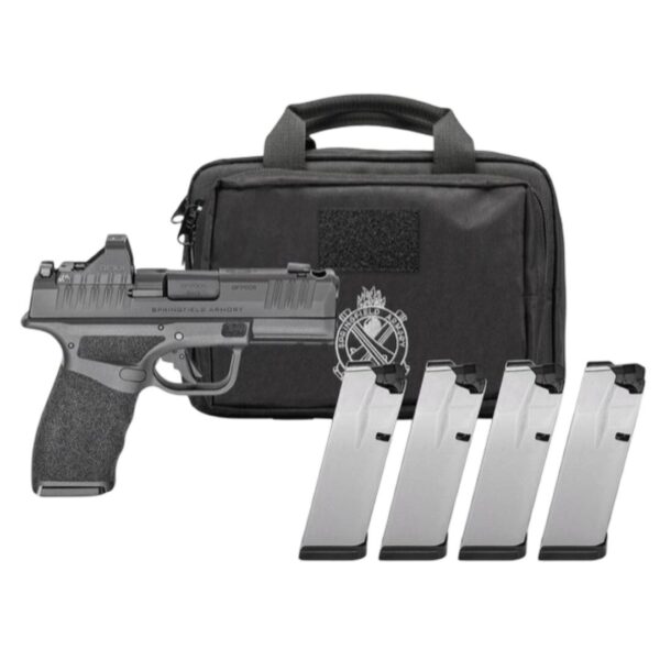 Springfield Gear Pac Hellcat Pro Comp OSP Handgun 9mm Luger 10rd Magazines(4) 3.7" Barrel Green Dot & Bag CA Compliant