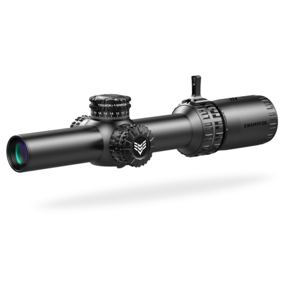 Swampfox Arrowhead LPVO Series Rifle Scope 1-10x24 30mm SFP Green IR MIL Black