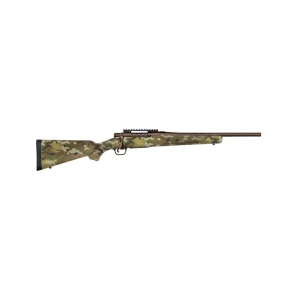 Mossberg Patriot Carbine .450 Bushmaster 4rd Capacity 18'' Cerakote Patriot Brown Threaded Barrel Multicam Synthetic Stock