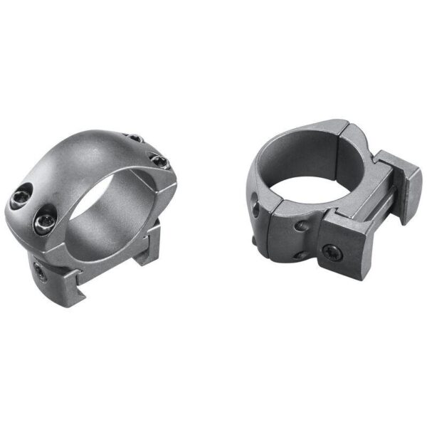 Weaver 2-Piece Grand Slam Steel Top Mount Scope Rings 1" Medium Matte (Windage Adjustable)