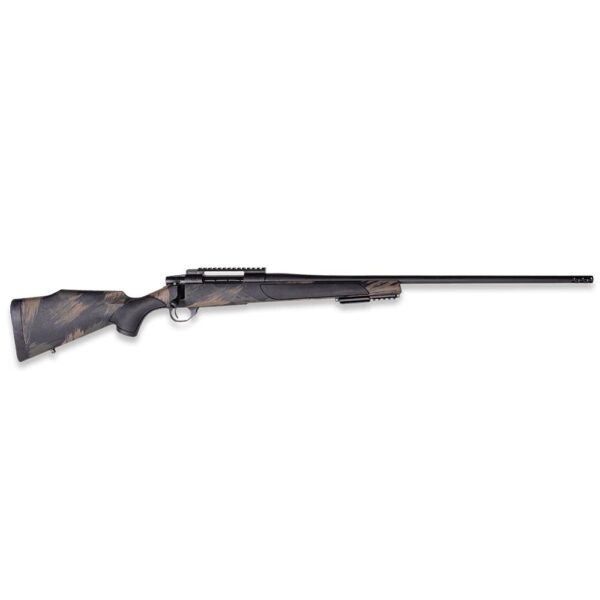 Weatherby Vanguard Black Hills Rifle 7mm PRC 3rd Magazine 24" 1/2x28 Threaded Barrel with 2" Muzzle Brake Black with Green and Tan