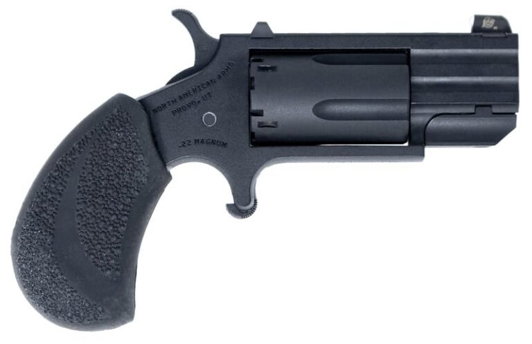 NORTH AMERICAN ARMS PUG 22MAG REV 1" BLK