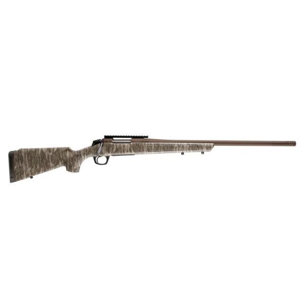 CVA Cascade XT Bolt Action Rifle 2rd Capacity 24" Fluted Threaded Midnight Bronze Barrel Mossy Oak New Bottomland Stock